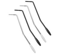 Alipis Juego de 4 Palancas de Metálicas para Guitarra Eléctrica Rosca de 5 MM Brazos de Trémolo St Color Plata y Negro Accesorios de Puente Compatibles para Mejora Tonal y Control