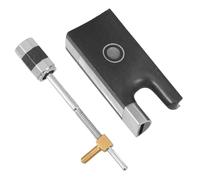 Alipis Juego de Accesorios para Vara de Violín Profesional Concha de Abulón y Cordal de Alpaca Repuesto para Reparación de Varas de Violín Compatible para Principiantes y Estudiantes