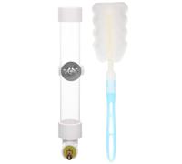 Alipis Juego de Bebederos Automáticos para Pájaros de Plástico Blanco, Capacidad 130ml, Antisalpicaduras, Adecuado para Jaulas Pequeñas y Medianas