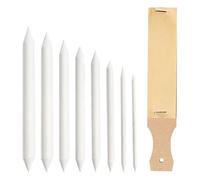 Alipis Juego de Herramientas de Dibujo para Artistas, 1 Tabla de Papel Lija y 8 Difuminadores de Bocetos, Accesorios para Dibujo en Papel Artístico, Material para Mezclar y Sombrear