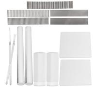 Alipis Juego de Herramientas para Cerámica y Arcilla 13 Piezas, Kit de Modelado Raspadores y Cortadores de Plástico Acrílico, Punzones y Rodillo para Esculpir, Adecuado para Arte