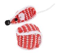 Alipis Juguete de Ratón de Sisal para Gatos, Juego Interactivo Interior | Forma de Ratón, Alivio del Estrés y Juego Independiente, para Gatitos y Dueños de Gatos en Casa