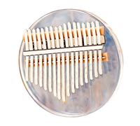 Alipis Kalimba Acrílica Transparente Arcoíris Teclas Mini Piano de Pulgar para Principiantes Instrumento Musical Compacto con Manual de Aprendizaje