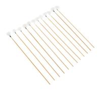Alipis Kit de 12 Herramientas para Limpieza de Oídos Mango de Bambú y Cerdas Naturales, Retira Cerumen Rápido y Seguro, Adecuado para Viaje Tapones Espirales 360°