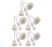 Alipis Kit de 15 Cepillos de Lana para Pulir Vástago para Taladro Eléctrico, Mini Accesorio de Cepillo Giratorio para Joyería, Tallado en Madera y Jadeíta, Rueda de Pulido Abrasiva