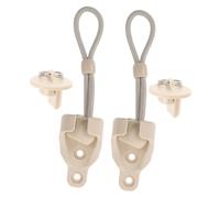 Alipis Kit de Accesorios para Cortinas con Cuerda Elástica Beige Fijación Resistente para Enrollables Protección Antiviento Ajustable con Bola y Tapones para Ventanas