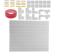 Alipis Kit de Canaletas Autoadhesivas PVC 40 Mm 40 Cm X 3 Cm X 1.5 Cm Resistente al Fuego para Gestión de Cables en Hogar y Oficina Cubierta Organizadora de Cables