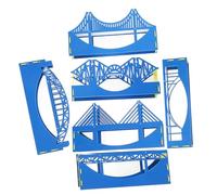 Alipis Kit de Construcción para Maquetas de Puente de Plástico Azul, Fácil de Manejar y Soporte para Educación en Física, Adecuado para Experimentos Interactivos y Aprendizaje