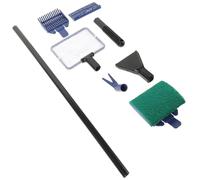 Alipis Kit de Limpieza para Peceras de Vidrio Herramientas de Abs para Eliminar Suciedad del Fondo, Fácil de Montar, Incluye Red, Rastrillo y Cepillo Esponja Color Color Aleatorio