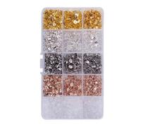 Alipis Kit para Hacer Pendientes 2600 Piezas Accesorios de Acero Inoxidable para Bisutería DIY Tapones y Tuercas para Orejas Surtido para Manualidades y Fabricación de Joyas