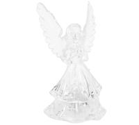 Alipis Lámpara de Noche LED Figura de Ángel Pequeña Luz Nocturna para Mesita de Noche Decoración de Dormitorio Alas de Cristal Multicolor Iluminación Suave para Habitación y Ñiño
