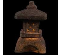 Alipis Lámpara Solar Tipo Pagoda para Jardín Pequeña Luz Solar para Exteriores de Resina Resistente Iluminación Decorativa para Patio y Espacios al Aire Libre Luz Nocturna de Pagoda