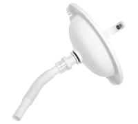 Alipis Lavabo de esquina pequeño de plástico blanco, lavabo de baño semicircular, fácil de limpiar y ahorrar espacio para baños pequeños y balcones