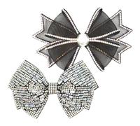 Alipis Lazos Pelo Pedrería para Diademas, Accesorios de Tela Hechos a Mano, 2 Piezas Ligeras Ideales para Manualidades DIY y Tocados