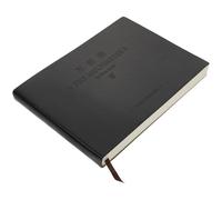 Alipis Libro de Formularios Práctico Portátil con Cubierta de Imitación Negro Páginas Horizontales para Contabilidad y Registro de Cuentas Diarias