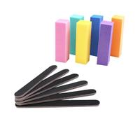 Alipis Limas de Uñas Mini Cepillo de Uñas Pulidores de Tira de Lijado para Herramienta de Manicura