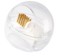 Alipis Limpiador de Brocas para Uñas Cepillo de Alambre Suave y Duro, Caja Desmontable y Cabezal Esférico, Accesorio para Manicura Profesional