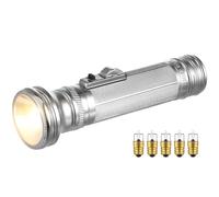 Alipis Linterna Vintage de Metal Pequeña Estilo Antiguo sin Batería 5 Bombillas Linterna Portátil para Exteriores Compacta para Acampada y Aventura