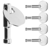 Alipis Llave de Cuerda de Repuesto para Caja de Música, 5 Piezas Mango Redondo, Barra en Forma de T, Accesorio Seguro para Reparación y Componer Melodías en Cajas Musicales Clásicas