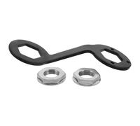 Alipis Llave Inglesa de Tubo para Reparación de Lavadoras, Herramienta Manual Doble Extremo para Desmontar Embrague 36/38 Mm, Kit Metálico Negro Dado Preciso para Mantenimiento Doméstico