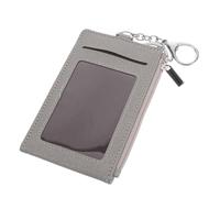 Alipis Llavero Portatarjetas de Identificación Multifuncional con Funda de PU y Metal, Protección contra Todo Clima para Tarjetas y Llaves en Entornos Casuales