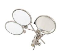 Alipis Lupa Retro Clip Ajustable para Joyería y Reparación de Relojes, Diseño en Plata Vidrio y Hierro, Aumento hasta 15x Adecuado para Artesanía y Reparación Detallada
