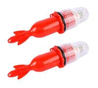 Alipis Luz de Señuelo para Pesca Nocturna Sumergible Color Rojo Visibilidad Óptima y Material PP Adecuado para Operaciones Subacuáticas y Pesca en Agua Dulce