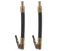 Alipis Manguera de extensión para inflador de neumáticos (2 unidades): adaptador flexible para válvula de neumático, repuesto para inflador eléctrico de motocicleta y automóvil.