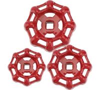 Alipis Manija de Cierre de Válvula de Hierro Fundido 3 Piezas Huecos Cuadrados 6 * 6 7 * 7 y 8 * 8 MM Volante Metálico para Grifo y Compuerta Resistente y Anticorrosión Uso en Plomería