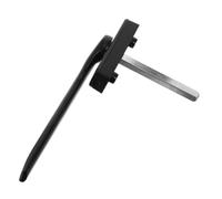 Alipis Manija para Uso Moderno y Cómodo y Ergonómica para Ventanas Correderas Puertas Negras de Aleación Seguridad Infantil y Cuadradillo de 7x7mm
