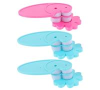 Alipis Máquina de Quilling de Papel Manual 3 Piezas Rizadora de Papel Forma de Onda Herramienta Plástica para Manualidades DIY Kit Portátil para Álbumes Colores Rosa y Azul