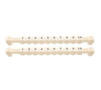 Alipis Marcador de Puntuación Contador de Puntuación de Mesa para Futbolín 2 Piezas Plástico Blanco , Instalación Fácil , Portátil , Registro de Puntos , para Máquina de Fútbol de Mesa