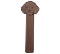Alipis Marcapáginas de Cuero Diseño de Perro Marcador de Página Rectangular de Sintética PU Práctico para Lectura y Oficina Adecuado para Estudiantes y Profesores