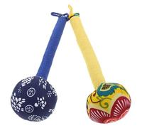 Alipis Martillo de Masaje Chino para Espalda y Brazos, 2 Unidades en Colores Amarillo y Azul, Martillo de Moxibustión Manual de 31 CM, Adecuado para Cuidado de Salud de Personas Mayores