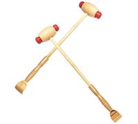 Alipis Martillo de Masaje de Madera 2piezas para Ejercicio Muscular y Mejora de Músculos, Herramienta Manual Adecuado para Calentamientos en Casa