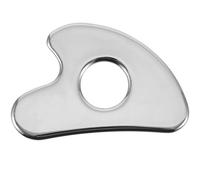 Alipis Masajeador Facial de Acero Inoxidable Corazón Herramienta de Raspado Suave para Rostro y Cuello Tabla Compacta para Uso Diario y Terapia de Meridianos