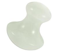 Alipis Masajeador Facial en Forma de Hongo Natural de Aventurina Verde, Herramienta Manual de Raspado Terapéutico para Masaje Relajante Corporal y Facial, Portátil y Fácil de Usar