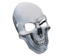 Alipis Máscara de calavera que brilla en la oscuridad. cráneo disfraces de halloween para hombres máscara LED adulto Disfraz de máscara de punk Eva blanco