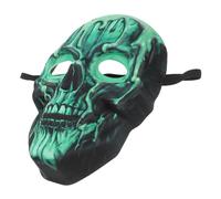 Alipis Máscara de calavera que brilla en la oscuridad. máscara de calavera máscara de halloween de miedo máscara de cráneo de Halloween máscara de halloween para hombre Eva Verde