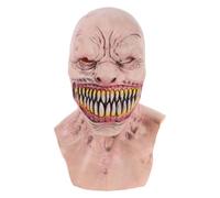 Alipis Máscara de Miedo Máscara de Látex de Halloween Máscara de de Terror Máscara Malvada Adorno de Broma de Fiesta Accesorios de Disfraces de Cosplay Espeluznante para Niños