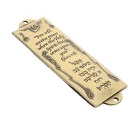 Alipis Mezuzá De Metal con Pergamino Religioso para Puerta En Bronce con Escritura Hebrea Decorativa para El Hogar