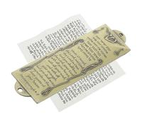 Alipis Mezuzah De Metal Retro con Escritura Hebrea Decoración Religiosa para Puerta Adorno Judaico con Diseño Vintage Incluye