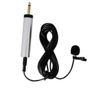 Alipis Micrófono Portátil de Solapa Clip Micrófono para Instrumentos Musicales para Karaoke Casa o Diseño Negro Resistente