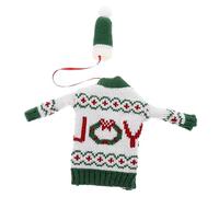 Alipis Mini Gorros De Punto para Botellas De Vino Ropa para Fiestas Accesorio Navideño Decoración De Navidad