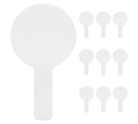 Alipis Mini Pizarra Blanca Portátil de Doble Cara Tamaño Pequeño 10 Unidades Ligera y Reutilizable para Aula Oficina y Aprendizaje de Pizarra de Borrado Seco para Votación y