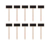 Alipis Mini Pizarras de Madera para Jardín 40 Pcs Etiquetas de Pizarra Palo Decoración para Macetas y Plantas Señalización para Exteriores E Interiores para Mensajes y Bricolaje