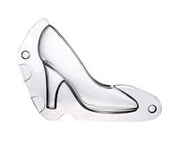 Alipis Molde de Chocolate Reutilizable para Zapatos de Tacón Alto 3d Molde Decorativo de Plástico Pequeño y Plano para Bricolaje y Postres Creativos Apto para Repostería y Manualidades