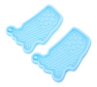 Alipis Molde de Silicona Fácil Desmoldeo para Llaveros 2 Piezas Mapa de Ee Uu Diseño Patriótico para Manualidades para Fiestas Nacionales y Collares Creativos