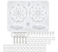 Alipis Molde para Atrapasueños de Silicona, Molde Colgante para Pared, Fácil de Usar y Lavar, Portátil, para Manualidades DIY