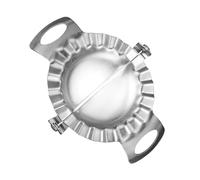 Alipis Molde para Empanadillas de Acero Inoxidable Prensa de Masa Grande con Diseño Estriado para Sellado Herramienta Fácil de Limpiar para Raviolis y Mini Pasteles Cocina